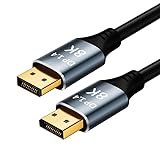 BEQOOL 8K DisplayPort 1.4 3M Kabel - 4K@144Hz, 2K@240Hz, 8K@60Hz, HBR3, HDR, G-Sync & FreeSync - Perfekt für Gaming-Monitore, Grafikkarten und Transmitter and Receiver