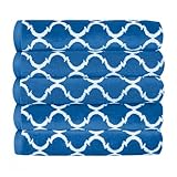 Mixibaby 5 TLG, Handtuch Handtücher Set 100% Baumwolle Frottee 50cm x 100cm, Farbe:Blau