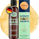 Haarwuchsfördernde Mineralshampoo für längeres, dickeres und volleres Haar – shampoo gegen haarausfall, vegane und parabenfreie Haarprodukte, alle Haartypen, kehren Haarausfall um