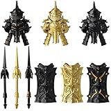 LootPop Mini Ritter Figuren Schwerer Rüstungs Zubehör inklusive Helm, Rüstung, großer Waffen - im Stil der mittelalterlichen Römer und Griechen - kompatibel mit bestehenden Marken-Figuren, 27 Teile