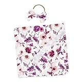 Milisten 1 Satz Receiving Blanket mit Kopfband Neugeborenen für Fotoshootings Strapazierfähigem Spandex Gefertigt Dehnbar für Geburtstagsankündigung