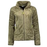 Geographical Norway Damen Upaline Jacke Fleece Sweater Zip Pockets WR623F/GN Größe M Farbe olive