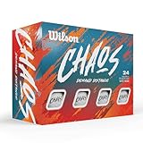 WILSON 2024 Chaos Golfbälle - 24 Bälle, Weiß