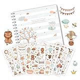 Buch der ersten Meilensteine, Buch der ersten Meilensteine für Kinder, Erinnerungs-Meilenstein-Buch, Veranstaltungstagebuch, Sammelalbum, zeitlos, einfach, Zubehör für Kinder