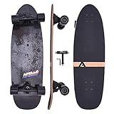 Apollo Surfskate pro Board | midi Longboard für Erwachsende, Kinder mit hochwertiger Surf Skate Achse | Mini Cruiser Board für Streetsurf | Carving & Pumping, Skateboard Kinder ab 6 Jahre