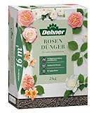 Dehner Rosendünger, hochwertiger Dünger für Rosen, organisch mineralischer NPK-Dünger, mit Spurennährstoffen, 2 kg, für ca. 16 qm, bunt