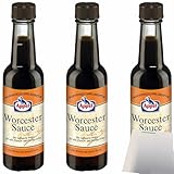 usy Bundle für Appel Worcestersauce 3er Pack (3x140ml Flasche) + usy Block