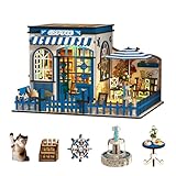 Diymnhaus Das mini-cafete-Haus aus Holz hat minigehäuse und led-Geschenke für Jugendliche und Erwachsene