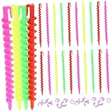 Healvian 26 Stück Teiliges Flexible Spiral Haarkurler Kleine Lockenwickler für Retro Wellen Leicht Tragbar Wiederverwendbar und Bruchsicher für Zuhause und Reise