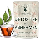 KJ Dream Detox Tee zum Abnehmen - Sanfte Kräutermischung mit Lotusblatt, Oolong & Hibiskus - Unterstützt Fettabbau, Entwässerung, Verdauung & Hormone in den Wechseljahren - 100% Vegan (28 Teebeutel)