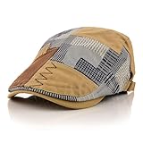 M MOACC Schiebermütze Barret Flat Cap Schirmmütze für Herren Damen, Gatsby Newsboy Cap Baskenmützen Golfermütze