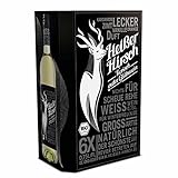 6er Vorteilspaket - Weißer Bio-Glühwein - Heißer Hirsch | veganer Glühwein | weißer Glühwein aus Deutschland in Bio-Qualität | 6 x 0,75 Liter