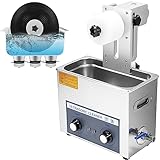 DRYIC Vinyl-Schallplattenreiniger, 6 l, doppelseitige LP-Reinigung mit automatischer Rotation, 0–30 Minuten Timing – 4-teilige Zeit-Reinigung von Schallplatten (220v)