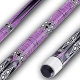Sinsilvie 58' Pool Queue with 13mm Tip,19 20 oz Billiard Cue,Schwarz oder Weiß，1/2 Maple Queue Sticks Pool Cue,Billard Queue für Männer und Frauen. (Violett 20 oz)