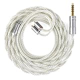 KBEAR IEM Kabel, Hi-Fi Upgrade Kabel für In-Ear-Monitor Kopfhörer, MMCX und 4,4 mm Stecker, 173-Kern Hybrid Silber-Kupfer Geflecht, kompatibel mit Shu-re SE215 SE535 Wes-tone UM Pro