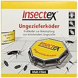 insectex 3019902004 Ungezieferköder - Ungeziefer Köderfalle - Schädlingsbekämpfungsmittel - Fertigköder in Kunststoffdose