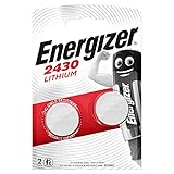 Energizer CR2430 Batterien, Lithium Knopfzelle, 2 Stück, silver