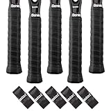 Senston Griffband Anti-Rutsch Overgrip Badminton Grip für Tennis Griffbänder Squash Schläger, Schwarz