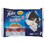 Purina Felix Junior-Katzenfutter, 4 x 100 g