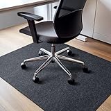 COSYLAND Bodenschutzmatte Bürostuhl 90 × 120cm - Schreibtischstuhl Unterlage - Bürostuhl Unterlage - Bodenschutzmatte - Bodenmatte Bürostuhl - Unterlage Schreibtischstuhl (Grau)