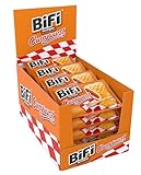 BiFi Currywurst – 20er Pack (20 x 60g) – Salami Wurstsnack mit Currysauce in einem lockeren Teig - Wurst im Weizenbrötchen To Go - für Unterwegs, im Büro oder beim Sport - Schinkenwurst