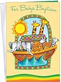 Taufkarte, hergestellt in den USA, inklusive Umschlag, 12,7 x 19,7 cm, verpackt in extra stabilem Versandkarton – 96353