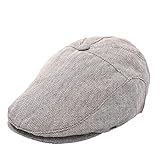 Foruhoo Kinder Schiebermütze für Jungen, Baby Baskenmütze Kapppe Hüte Cap (Khaki, 51cm / 1-3 Jahre)