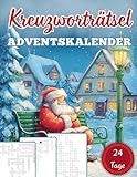 Kreuzworträtsel Adventskalender: Der festliche Rätselkalender – Jeden Tag 2 große Kreuzworträtsel für entspannte Dezembertage