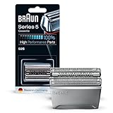 Braun Series 5 Elektrorasierer Scherkopf 52S – ORIGINAL Ersatzscherteil und Rasierer Zubehör vom Hersteller – Made in Germany, Kompatibel mit Braun Series 5 Rasierern – Silber, 1er Pack
