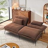 BRTHORY Sofa Schlafsofa 3in1 mit Schlaffunktion, überzug Futon Klappsofa, Bettcouch, ecksofa, Couch Gästebett, mit verstellbare Rückenlehne aus Stoff für Wohnzimmer