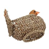 TOPPERFUN Cartoon Truthahn Obstkorb Gewebter Brotkorb Rattan Stroh Großer Weidenkorb Form Weidenobstkorb Körbe Display Kleiner Dekorativer Korb Rustikale Obst Servierschale Gewebt Pp