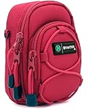 Baxxtar V3 Kompaktkameratasche rot - Coolpix S33 W100 W150 W300 P310 - PowerShot G9 x Mark II SX620 SX710 SX720 - GR-III R-IIIx - DSC HX50 HX50V HX60 HX60V HX80 HX90 HX90V HX95 HX99 RX100 I II III