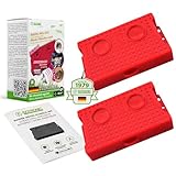 ISOTRONIC® Marderschreck Auto 2 Stück | Tradition seit 1979 | Marderabwehr für Dachboden, Haus, Garten, Lager, Garage, KFZ, Motorraum | Mäuseabwehr mit Ultraschall | batteriebetrieben mobil einsetzbar