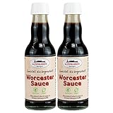 Altenburger Original Worcester Sauce, 2x200ml (400ml) in der Glasflasche, Worcestershire Sauce glutenfrei, laktosefrei, vegan, ohne Zusatz von Aromen