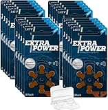 120x Extra Power Gr. 312-20x 6er Blister Hörgerätebatterien PR41 Braun 24607 + Aufbewahrungsbox