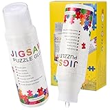 Tigvio Puzzlekleber 2 x 120 ml Transparent mit Schwammkopf - Fixieren und Aufhängen von Puzzles aller Art