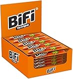 BiFi Original – 40er Pack (40 x 25 g) – Herzhafter Salami Fleischsnack – Geräucherte Mini Wurst als Snack to go