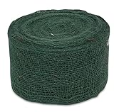Windhager Jute-Wickelstreifen ÖKO, Jutegewebe, Juteband, Deko-Band, Bastelband aus Jute, grün, 10 cm x 25 m