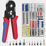 GOOPOOL Crimpzange Set, Aderendhülsenzange, Crimpzangen 0,25-6mm² Aderendhülsenzange mit 1230 stück Aderendhülsen Set für Industrieller Bedarf Aderendhülsenzange Crimp Zange 10m㎡ 6-6 23-10AWG