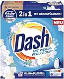 Dash 2 in 1 Vollwaschmittel mit Weichspülerduft, Pulver – 3 kg (ca. 50 Waschladungen)