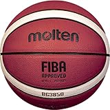 Molten Basketball B6G3850, TOP Trainingsball, Synthetik-Leder, 12 Felder, Größe 6
