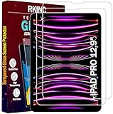 RKINC 2 Stück Schutzfolie für iPad Pro 12,9 Zoll Modell 2022/2021/ 2020/2018 (6./5./4./3. Generation), Schutzglas Panzer HD Displayschutzfolie, 0,33 mm kratzfest, blasenfrei, lebenslangeGarantie