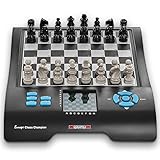 MILLENNIUM Europe Chess Champion M800 - Schachcomputer + 7 weitere Spiele (Dame, Halma, 4 gewinnt, Reversi, etc.) für Einsteiger und Kinder. Mit praktischem Figurenfach für Reisen und unterwegs.