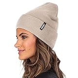 FURTALK Damen Cuffed Beanie Herren Mütze Unisex weiche warme Strickmütze