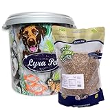 Lyra Pet® 5 kg Shrimps getrocknet in 30 L Tonne | Sonnengetrocknete Garnelen als Tierfutter | Reich an Proteinen & Omega-3-Fettsäuren | Natürliches Futter für Fische, Vögel, Hunde, Katzen & Reptilien