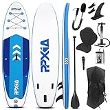 SUP Board, Aufblasbares Stand Up Paddling Board Set Breites Stabiles Design 320×80×15cm/335x80x15cm bis 200KG mit Komplettes Zubehör, Stand Up Paddle Board Surfbrett Surfboard für Kinder & Erwachsene