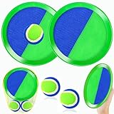 JoiTale Klettballspiel, Klettballspiel für Kinder ab 3 4 5 6, Outdoor Spiele Fangballspiel mit 2 Fangscheiben 2 Bälle, Ballspiele für Draußen, Outdoor Spielzeug für Garten Strand