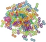 Clips Regenbogenfarbe Refill Connecting Loom Band Schmuck Armbänder Werkzeugbau 125 Stück Attractive processing