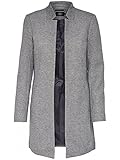 ONLY Damen Jacke Coatigan Soho 15149366 Light Grey Melange S