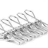 Robuste Wäscheklammern zum Aufhängen von Kleidung, Edelstahl Wäscheklammern für Landry, Metall Wäscheklammern, Wäscheklammern